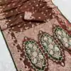 MB 43 Brown Color Banarasi silk Saree with Lace Work & Zari Work. Wedding, Party, Festive Grab it for ₹1899. Delivery 4-6 Working Days. Shop now. | Designer Sarees, Embroidered Sarees, Sarees, Bollywood Sarees, Creative Sarees, Ethnic Saree, Modern Digital sarees, Party Wear Sarees