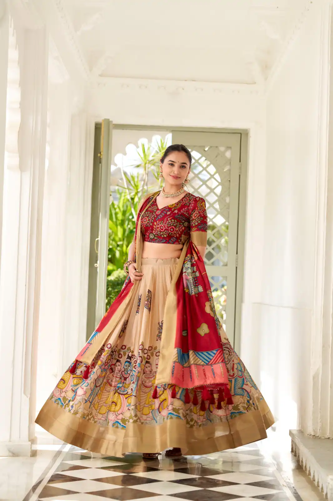 LNB 1017 Cream Dola Silk Lehenga Choli. Perfect for Wedding, Party, Pooja, Reception, Bridal Wear – Available at ₹1899 only. Delivery 4-6 Working Day | Lehenga, Bollywood Lehenga, Creative Lehenga, Designer Lehenga, Embroidered Lehenga, Party Wear Lehenga