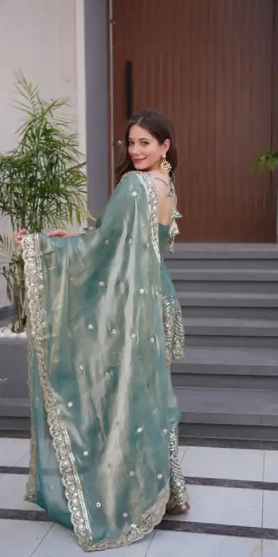 FC SSC 658 Firozi Fendy Satin Silk Gown Perfect for Wedding, Party, Karwa Chauth, Family Gatherings, Holi – . Now at just ₹2999. Delivery 4-6 Working | Lehenga, Bollywood Lehenga, Creative Lehenga, Designer Lehenga, Embroidered Lehenga, Party Wear Lehenga