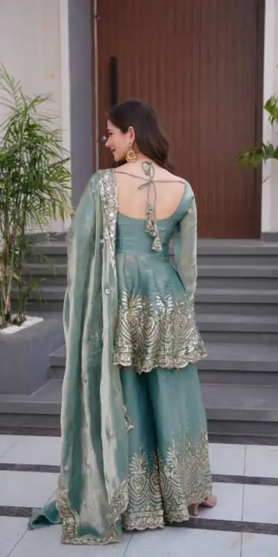 FC SSC 658 Firozi Fendy Satin Silk Gown Perfect for Wedding, Party, Karwa Chauth, Family Gatherings, Holi – . Now at just ₹2999. Delivery 4-6 Working | Lehenga, Bollywood Lehenga, Creative Lehenga, Designer Lehenga, Embroidered Lehenga, Party Wear Lehenga