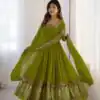 ZF 5010 Green Georgette Gown Perfect for Wedding, Party, Pooja, Ethnic Day, Karwa Chauth – . Best Price ₹2049. Delivery 4-6 Working Days. Shop now. | Jump Suits, Salwar suit, Casual Suits, Creative suits, Designer Suits, Palazzo Suits, Party Wear Suits, Patiala Suits, Straight Suits