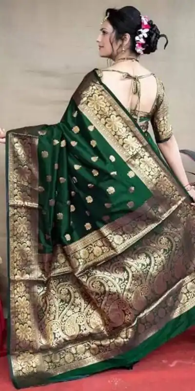 KP 6041 Green in Soft Lichi Silk Lace Work & Lace Border Saree . Introductory Price ₹1299. Delivery 4-6 Working Days. Shop now. | Designer Sarees, Embroidered Sarees, Sarees, Bollywood Sarees, Creative Sarees, Ethnic Saree, Modern Digital sarees, Party Wear Sarees