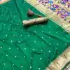 Green Pure Banarasi Silk Zari Work Saree