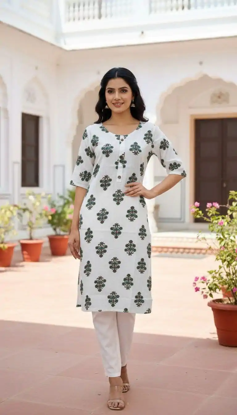 INLI White Beauty Green Color Rayon Print Kurti with Designer Work. Get it for ₹1199. Delivery 4-6 Working Days. Shop now. | Kurti, Bollywood Kurti, Creative Kurtis, Designer Kurti, Party Wear Kurti, Selfie Kurti