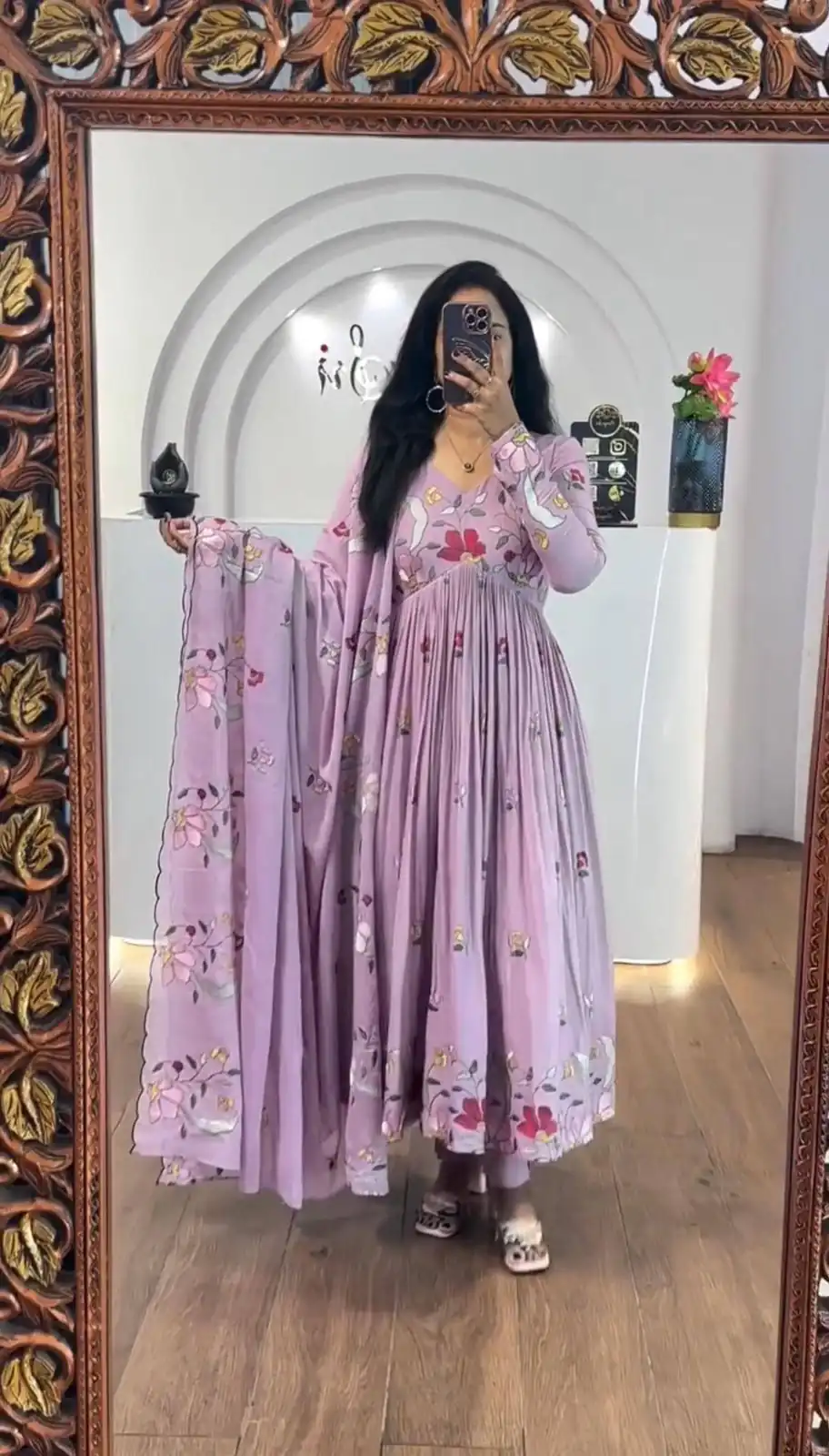 PC 528 Lavender Fox Georgette Gown Perfect for Wedding, Party, Baby Shower, Lohri, Pongal – . Available at ₹2049 only. Delivery 4-6 Working Days. Shop n | Jump Suits, Salwar suit, Casual Suits, Creative suits, Designer Suits, Palazzo Suits, Party Wear Suits, Patiala Suits, Straight Suits