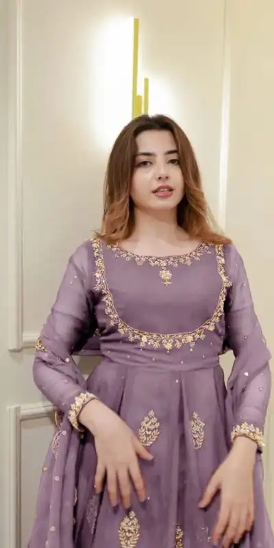 LG 2006 Lavender Georgette Gown Perfect for Wedding, Party, Engagement, Diwali, Sangeet . Exclusive Offer ₹1999. Delivery 4-6 Working Days. Shop now. | Gowns, Bollywood Gowns, Creative Gowns, Designer Gowns, Embroidered Gowns, Party Wear Gowns