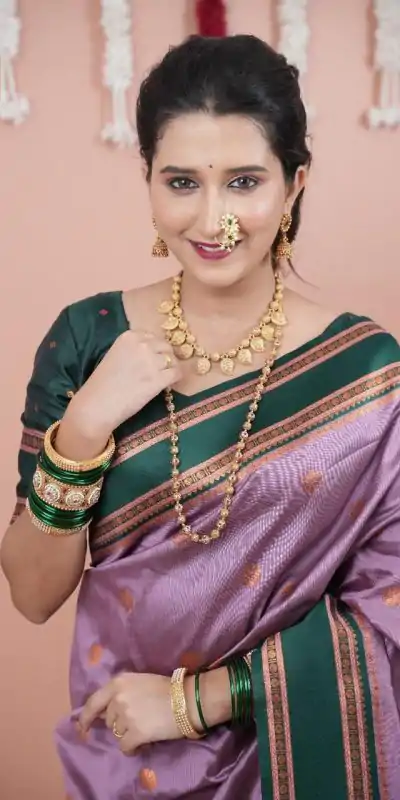 MS 536 Lavender Color Banarasi Silk Saree with Zari Work. Wedding, Party, Festive, Events, Available at ₹1699 only. Delivery 4-6 Working Days. Shop now. | Designer Sarees, Embroidered Sarees, Sarees, Bollywood Sarees, Creative Sarees, Ethnic Saree, Modern Digital sarees, Party Wear Sarees