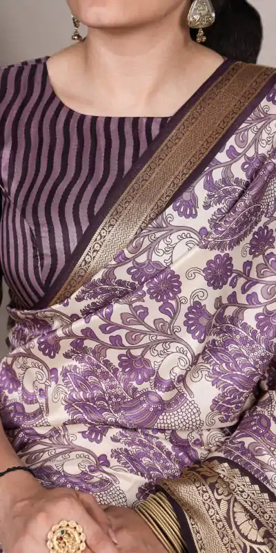 YNF 7050 Lavender Color Tasar Silk with Lace Border & Lace Work Saree . Best Price ₹1749. Delivery 4-6 Working Days. Shop now. | Designer Sarees, Embroidered Sarees, Sarees, Bollywood Sarees, Creative Sarees, Ethnic Saree, Modern Digital sarees, Party Wear Sarees
