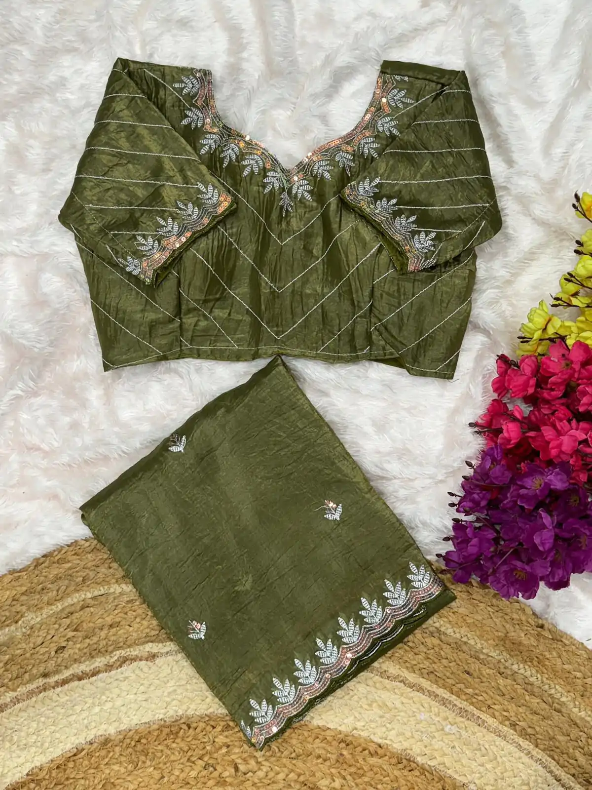 AC COCKTAIL Mahendi Gold Crush Saree Perfect for Wedding, Party, Engagement, Cultural Events, Pongal – . Available at ₹2149 only. Delivery 4-6 Working Day | Designer Sarees, Embroidered Sarees, Sarees, Bollywood Sarees, Creative Sarees, Ethnic Saree, Modern Digital sarees, Party Wear Sarees