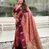 MS 543 Maroon Color Banarasi Silk Saree with Zari Work. Wedding, Party, Festive, Events, Available at ₹1649 only. Delivery 4-6 Working Days. Shop now. | Designer Sarees, Embroidered Sarees, Sarees, Bollywood Sarees, Creative Sarees, Ethnic Saree, Modern Digital sarees, Party Wear Sarees
