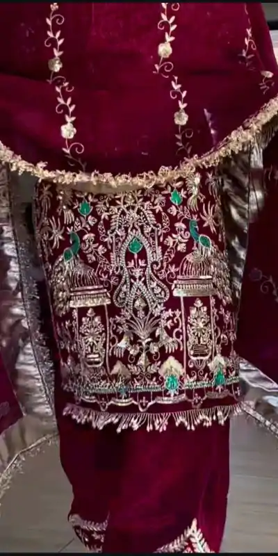 NF 1239 Maroon Natural Crep Salwar Suit Perfect for Wedding, Party, Haldi, Festival Celebrations, Housewarming – . Get it for ₹2449. Delivery 4-6 Wor | Jump Suits, Salwar suit, Casual Suits, Creative suits, Designer Suits, Palazzo Suits, Party Wear Suits, Patiala Suits, Straight Suits