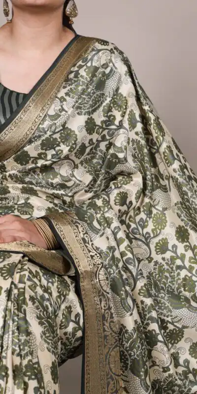 YNF 7050 Mehandi Color Tasar Silk with Lace Border & Lace Work Saree . Best Price ₹1749. Delivery 4-6 Working Days. Shop now. | Designer Sarees, Embroidered Sarees, Sarees, Bollywood Sarees, Creative Sarees, Ethnic Saree, Modern Digital sarees, Party Wear Sarees