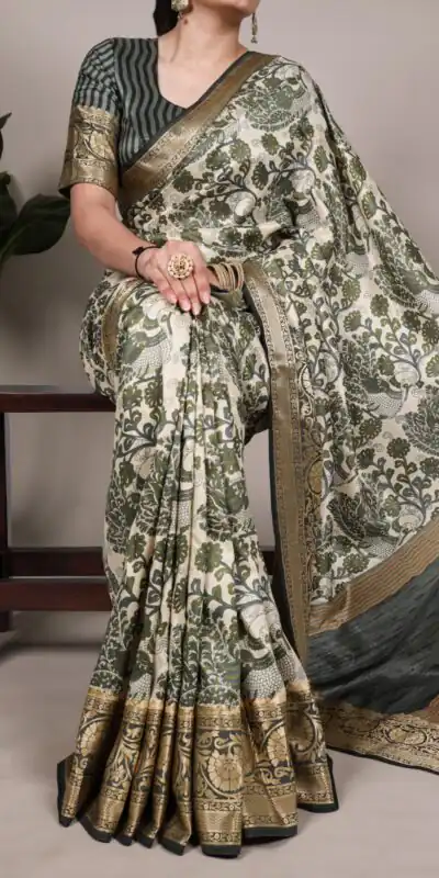 YNF 7050 Mehandi Color Tasar Silk with Lace Border & Lace Work Saree . Best Price ₹1749. Delivery 4-6 Working Days. Shop now. | Designer Sarees, Embroidered Sarees, Sarees, Bollywood Sarees, Creative Sarees, Ethnic Saree, Modern Digital sarees, Party Wear Sarees