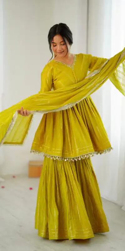 SRK 5300 Mustard Mal Chanderi With Lace Work & Mirror Work Salwar Suit . Get it for ₹2099. Delivery 4-6 Working Days. Shop now. | Jump Suits, Tops & Bottoms, Track Suits, Salwar suit, Casual Suits, Creative suits, Designer Suits, Palazzo Suits, Party Wear Suits, Patiala Suits, Straight Suits, Trendy Wear