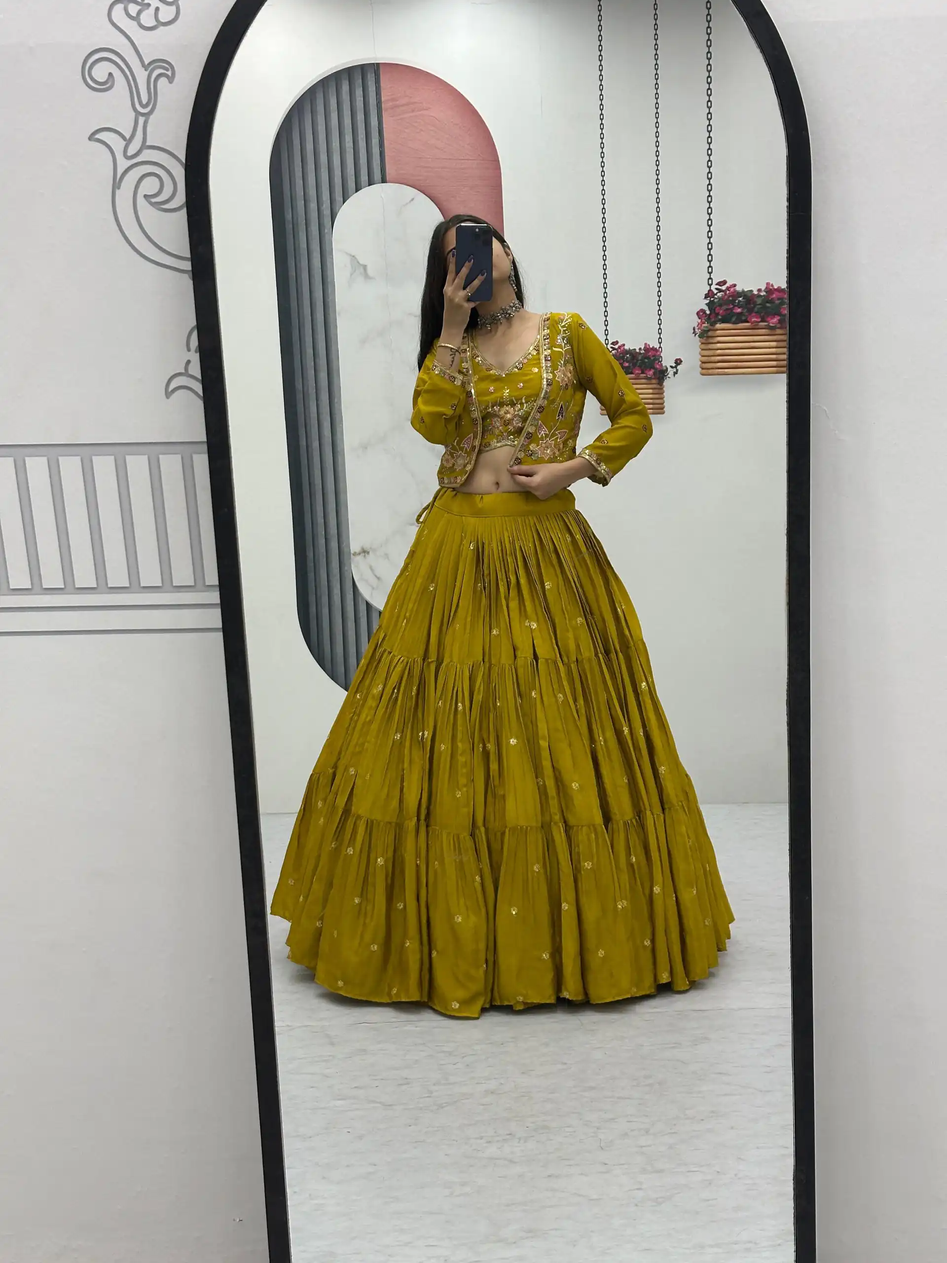 PC 538 Mustered in Lavender Chinon Thread & Embroidery Work Lehenga Choli . Exclusive Offer ₹2649. Delivery 4-6 Working Days. Shop now. | Lehenga, Bollywood Lehenga, Creative Lehenga, Designer Lehenga, Embroidered Lehenga, Party Wear Lehenga