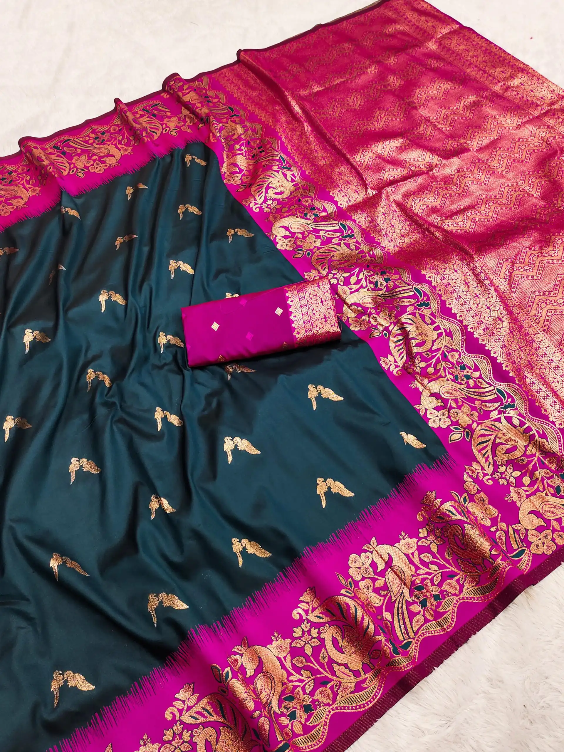 MB 3308 Navy Blue Banarasi Silk Saree Perfect for Wedding, Party, Holi, Reception, Raksha Bandhan – . Special Price ₹1999. Delivery 4-6 Working Days. Shop n | Designer Sarees, Embroidered Sarees, Sarees, Bollywood Sarees, Creative Sarees, Ethnic Saree, Modern Digital sarees, Party Wear Sarees