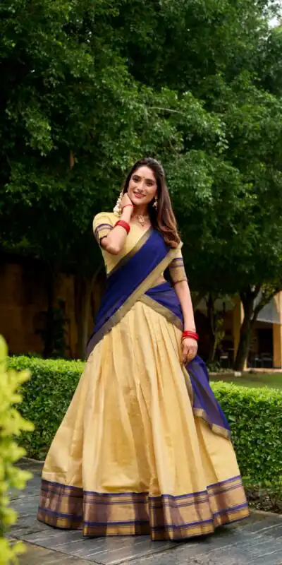 LNB 2019 Navy Blue in Kanchipuram Zari Work & Lace Work Lehenga Choli . Special Price ₹2099. Delivery 4-6 Working Days. Shop now. | Lehenga, Bollywood Lehenga, Creative Lehenga, Designer Lehenga, Embroidered Lehenga, Party Wear Lehenga