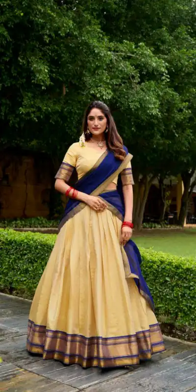 LNB 2019 Navy Blue in Kanchipuram Zari Work & Lace Work Lehenga Choli . Special Price ₹2099. Delivery 4-6 Working Days. Shop now. | Lehenga, Bollywood Lehenga, Creative Lehenga, Designer Lehenga, Embroidered Lehenga, Party Wear Lehenga