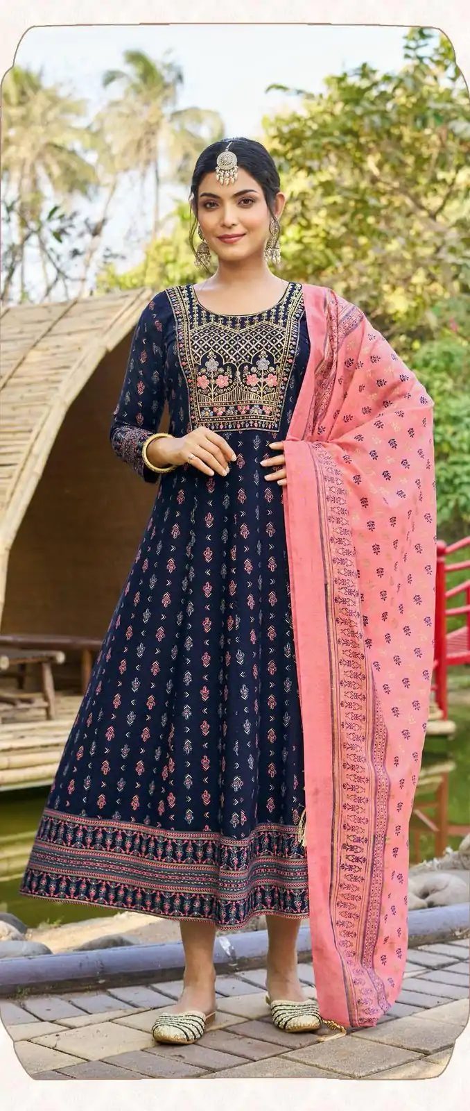 INLI Masakali 7.0 Navy Blue in Color Rayon Embroidery Work Gown . Exclusive Offer ₹1849. Delivery 4-6 Working Days. Shop now. | Gowns, Bollywood Gowns, Creative Gowns, Designer Gowns, Embroidered Gowns, Party Wear Gowns