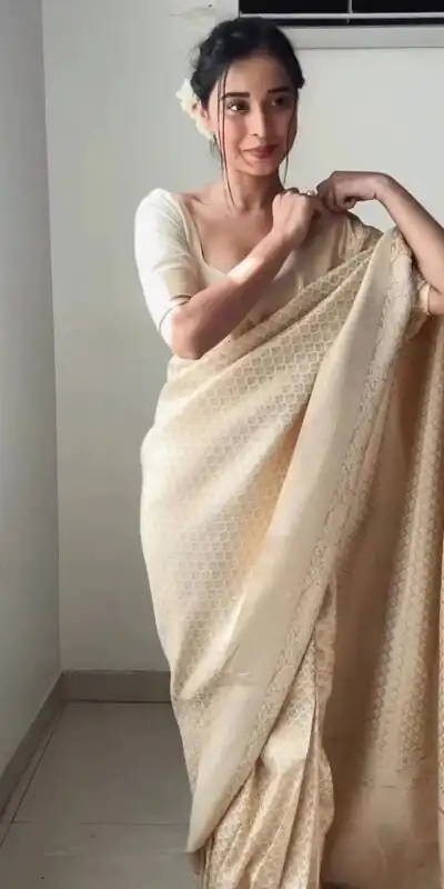 KPR 176 Off White Soft Lichi Silk Saree Perfect for Wedding, Party, Family Gatherings, Baisakhi, Holi – . Now at just ₹1499. Delivery 4-6 Working | Designer Sarees, Embroidered Sarees, Sarees, Bollywood Sarees, Creative Sarees, Ethnic Saree, Modern Digital sarees, Party Wear Sarees