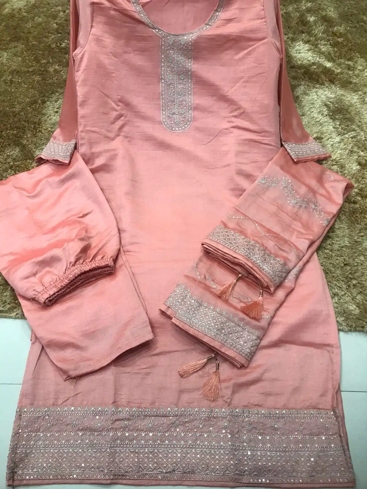 DS 64952 Peach in Vichitra Embroidery Work Salwar Suit . Wedding, Party, Festive, Events, Special Price ₹2049. Delivery 4-6 Working Days. Shop now. | Jump Suits, Salwar suit, Casual Suits, Creative suits, Designer Suits, Palazzo Suits, Party Wear Suits, Patiala Suits, Straight Suits