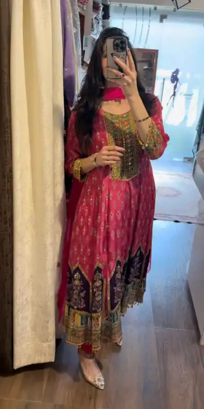 BE 405 Pink in Chinon Lace Work & Mirror Work Salwar Suit . Available at ₹1999 only. Delivery 4-6 Working Days. Shop now. | Jump Suits, Salwar suit, Casual Suits, Creative suits, Designer Suits, Palazzo Suits, Party Wear Suits, Patiala Suits, Straight Suits