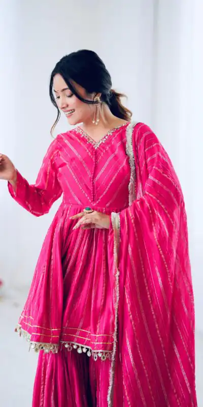 SRK 5300 Pink Mal Chanderi With Lace Work & Mirror Work Salwar Suit . Get it for ₹2099. Delivery 4-6 Working Days. Shop now. | Jump Suits, Tops & Bottoms, Track Suits, Salwar suit, Casual Suits, Creative suits, Designer Suits, Palazzo Suits, Party Wear Suits, Patiala Suits, Straight Suits, Trendy Wear