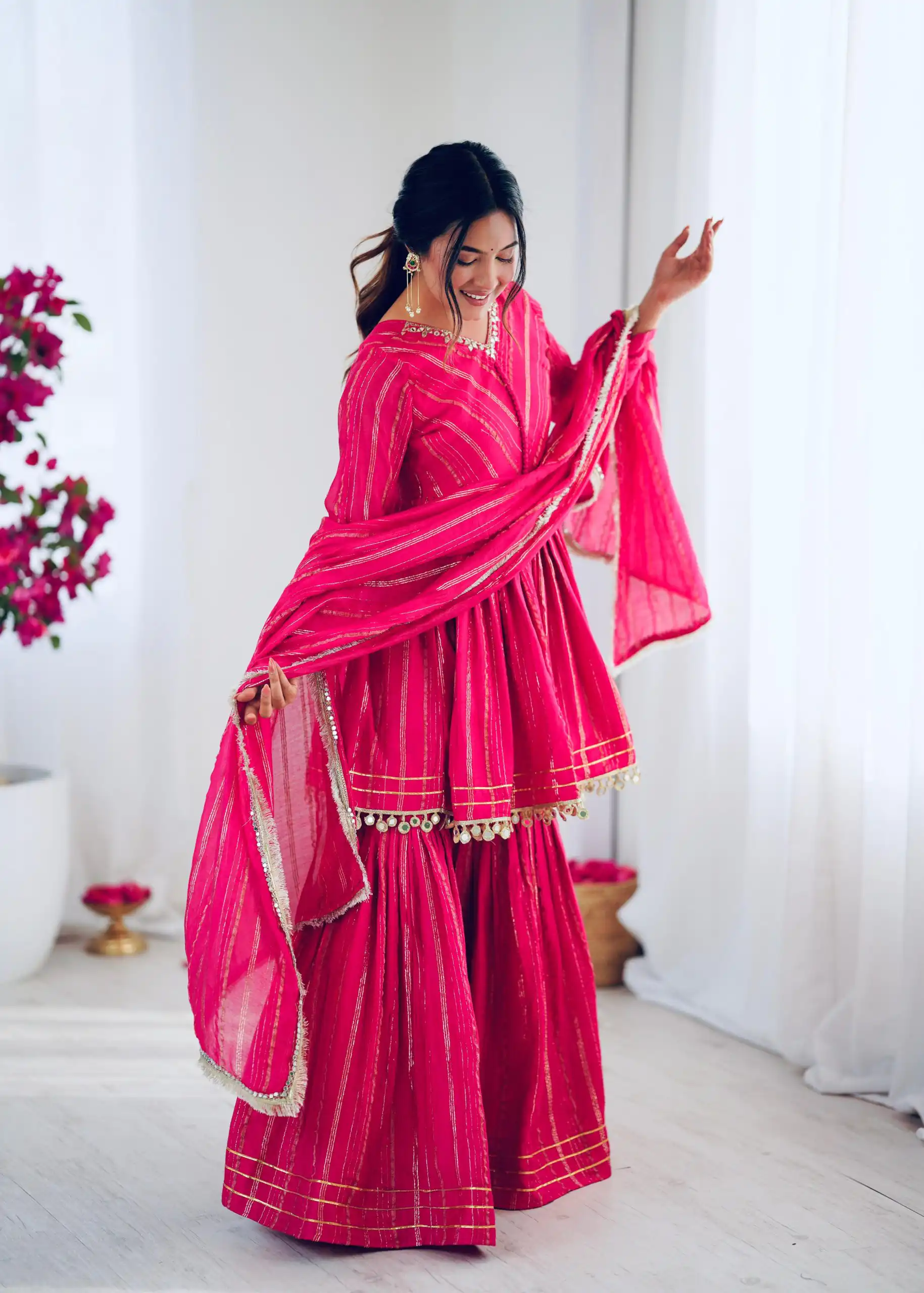SRK 5300 Pink Mal Chanderi With Lace Work & Mirror Work Salwar Suit . Get it for ₹2099. Delivery 4-6 Working Days. Shop now. | Jump Suits, Tops & Bottoms, Track Suits, Salwar suit, Casual Suits, Creative suits, Designer Suits, Palazzo Suits, Party Wear Suits, Patiala Suits, Straight Suits, Trendy Wear