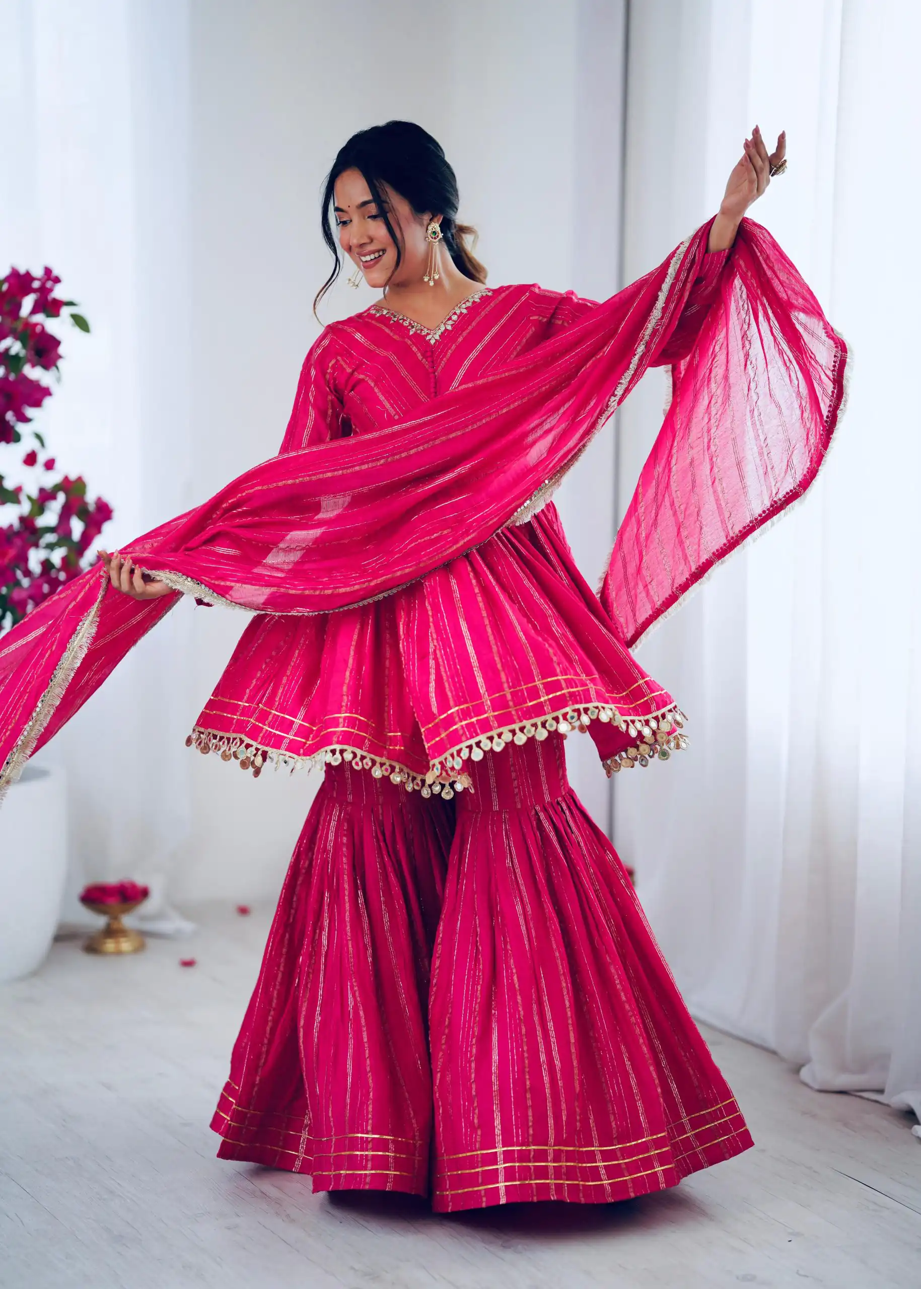 SRK 5300 Pink Mal Chanderi With Lace Work & Mirror Work Salwar Suit . Get it for ₹2099. Delivery 4-6 Working Days. Shop now. | Jump Suits, Tops & Bottoms, Track Suits, Salwar suit, Casual Suits, Creative suits, Designer Suits, Palazzo Suits, Party Wear Suits, Patiala Suits, Straight Suits, Trendy Wear
