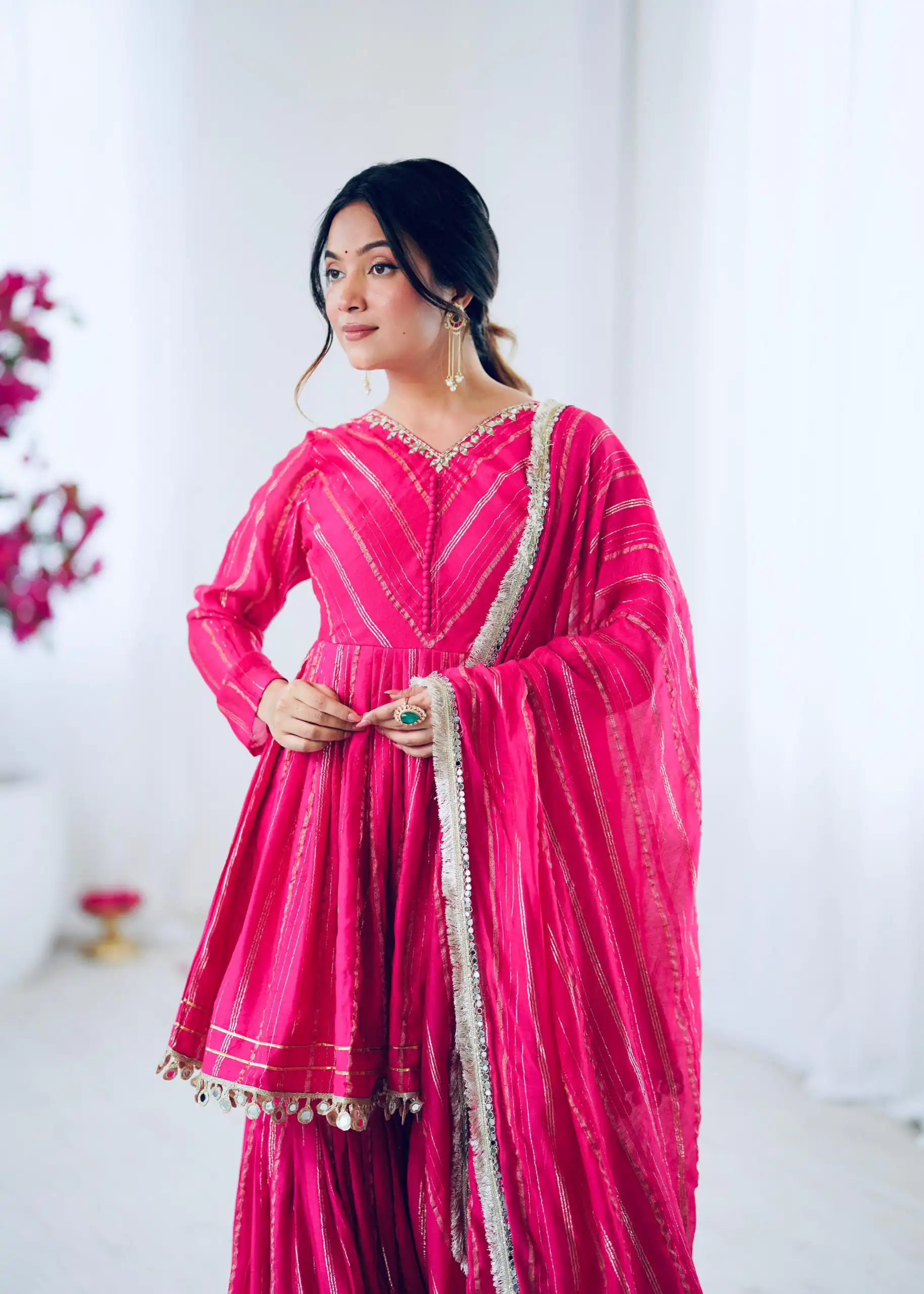 SRK 5300 Pink Mal Chanderi With Lace Work & Mirror Work Salwar Suit . Get it for ₹2099. Delivery 4-6 Working Days. Shop now. | Jump Suits, Tops & Bottoms, Track Suits, Salwar suit, Casual Suits, Creative suits, Designer Suits, Palazzo Suits, Party Wear Suits, Patiala Suits, Straight Suits, Trendy Wear