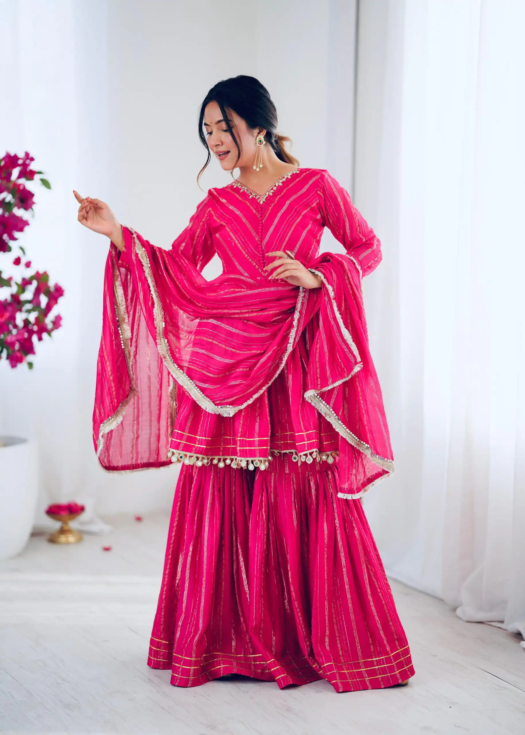 SRK 5300 Pink Mal Chanderi With Lace Work & Mirror Work Salwar Suit . Get it for ₹2099. Delivery 4-6 Working Days. Shop now. | Jump Suits, Tops & Bottoms, Track Suits, Salwar suit, Casual Suits, Creative suits, Designer Suits, Palazzo Suits, Party Wear Suits, Patiala Suits, Straight Suits, Trendy Wear