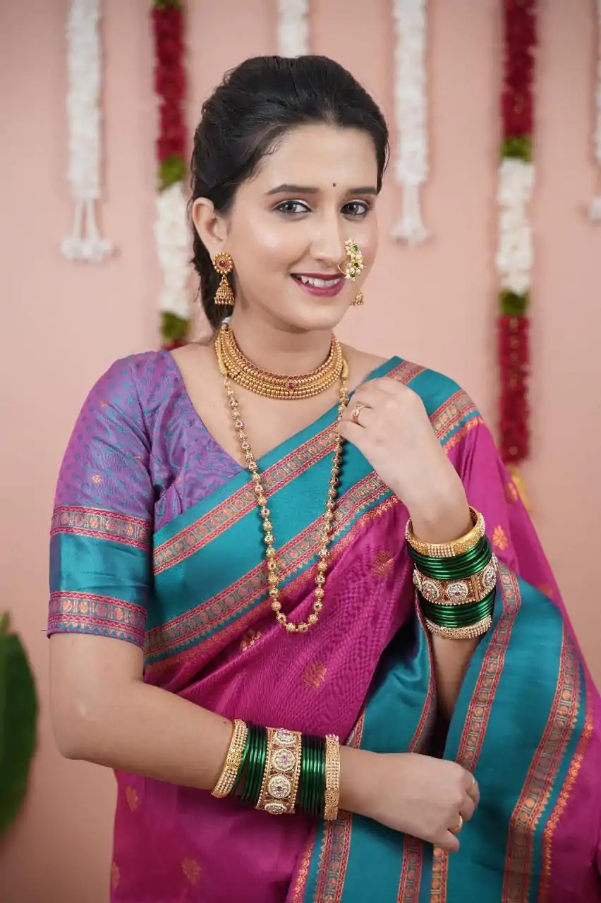 MS 536 Pink Color Banarasi Silk Saree with Zari Work. Wedding, Party, Festive, Events, Available at ₹1699 only. Delivery 4-6 Working Days. Shop now. | Designer Sarees, Embroidered Sarees, Sarees, Bollywood Sarees, Creative Sarees, Ethnic Saree, Modern Digital sarees, Party Wear Sarees