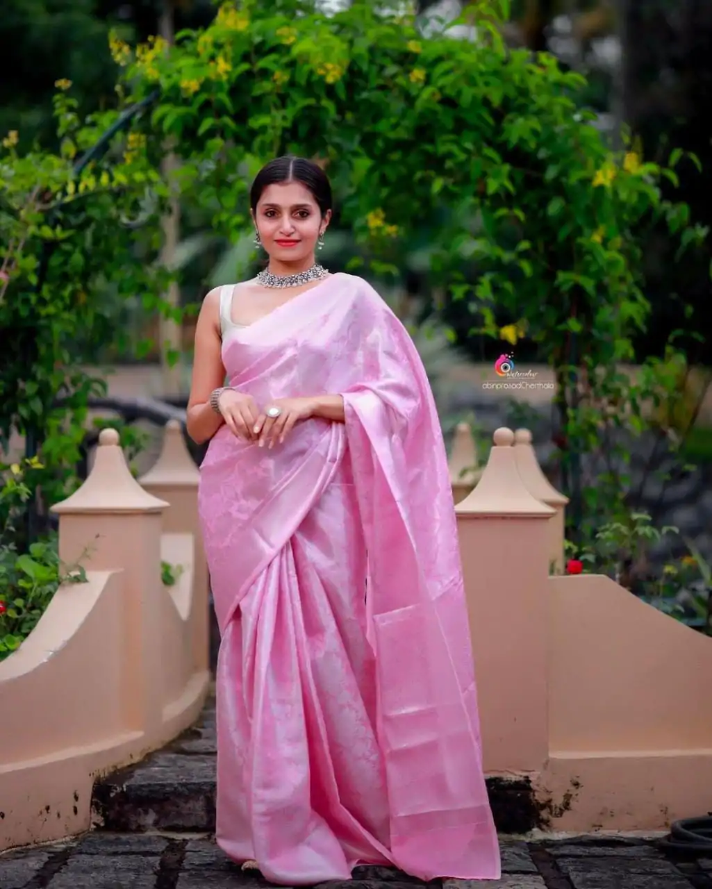 KPR 085 Pink Color Soft Lichi Silk Saree with Lace Work & Lace Border. Now at just ₹1299. Delivery 4-6 Working Days. Shop now. | Designer Sarees, Embroidered Sarees, Sarees, Bollywood Sarees, Creative Sarees, Ethnic Saree, Modern Digital sarees, Party Wear Sarees