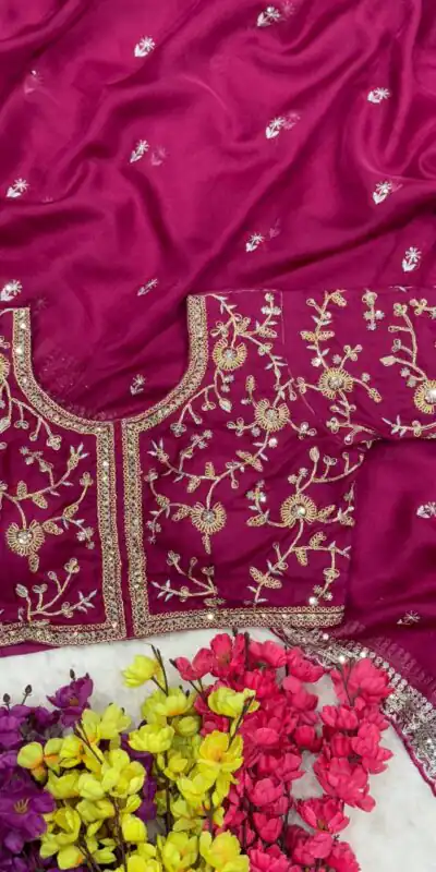 AC MAGIC CIRCLE Pink Soft Organza Saree Perfect for Wedding, Party, Haldi, Festival Celebrations, Diwali – . Grab it for ₹2099. Delivery 4-6 Working Days | Designer Sarees, Embroidered Sarees, Sarees, Bollywood Sarees, Creative Sarees, Ethnic Saree, Modern Digital sarees, Party Wear Sarees