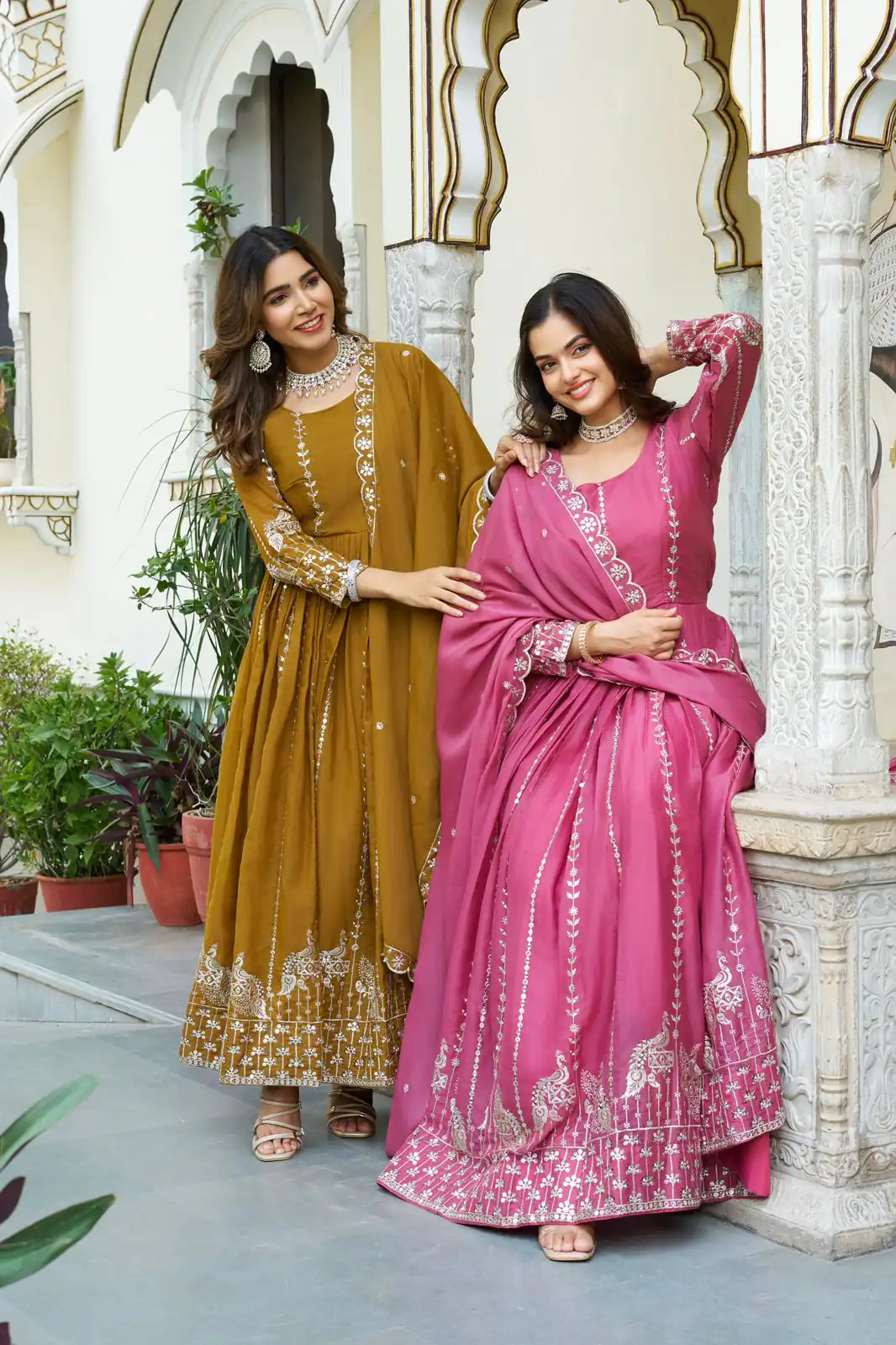 Ram 139 Pink Star Georgette Gown Perfect for Wedding, Party, Family Gatherings, Haldi, Housewarming –. Grab it for ₹1949. Delivery 4-6 Working | Jump Suits, Salwar suit, Casual Suits, Creative suits, Designer Suits, Palazzo Suits, Party Wear Suits, Patiala Suits, Straight Suits