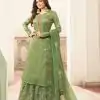 FC L.t 5401 Pista Color Jacquard Silk Georgette Diamond Sharara Suit Wedding, Party, Festive Expected Delivery 4-6 Working Days  @2999/- | Jump Suits, Salwar suit, Casual Suits, Creative suits, Designer Suits, Palazzo Suits, Party Wear Suits, Patiala Suits, Straight Suits