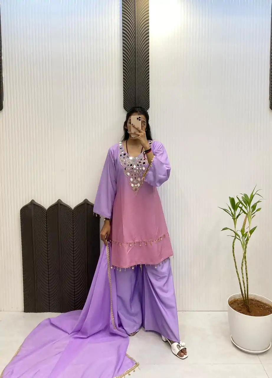 LG 2008 Purple Printed Crape Silk with Mirror Work & Embroidery Work Salwar Suit . Affordable Price ₹1949. Delivery 4-6 Working Days. Shop now. | Jump Suits, Tops & Bottoms, Track Suits, Salwar suit, Casual Suits, Creative suits, Designer Suits, Palazzo Suits, Party Wear Suits, Patiala Suits, Straight Suits, Trendy Wear