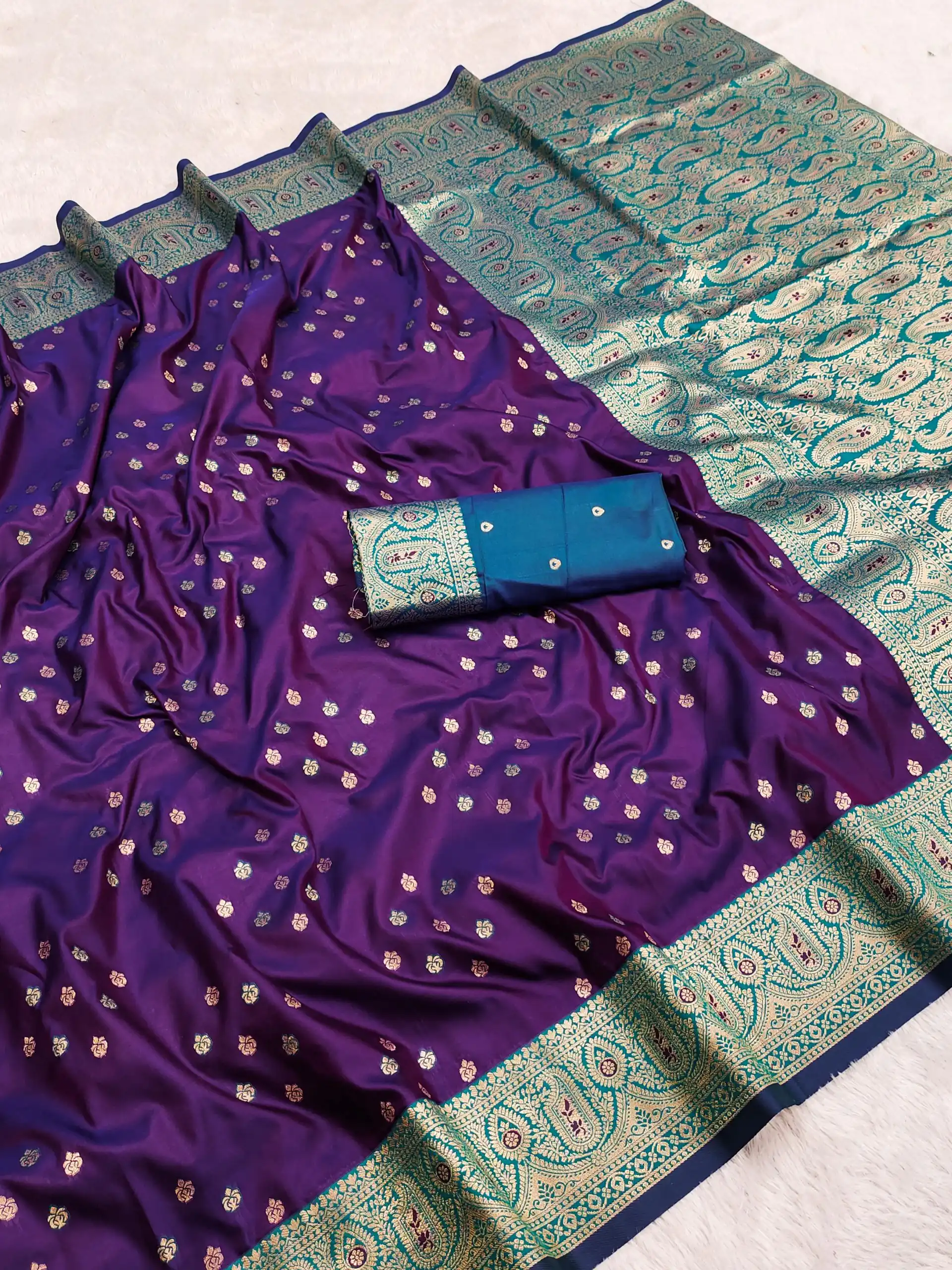 MB 3312-A Purple in Rich Banarasi Silk Zari Work & Lace Work Saree . Affordable Price ₹2049. Delivery 4-6 Working Days. Shop now. | Designer Sarees, Embroidered Sarees, Sarees, Bollywood Sarees, Creative Sarees, Ethnic Saree, Modern Digital sarees, Party Wear Sarees
