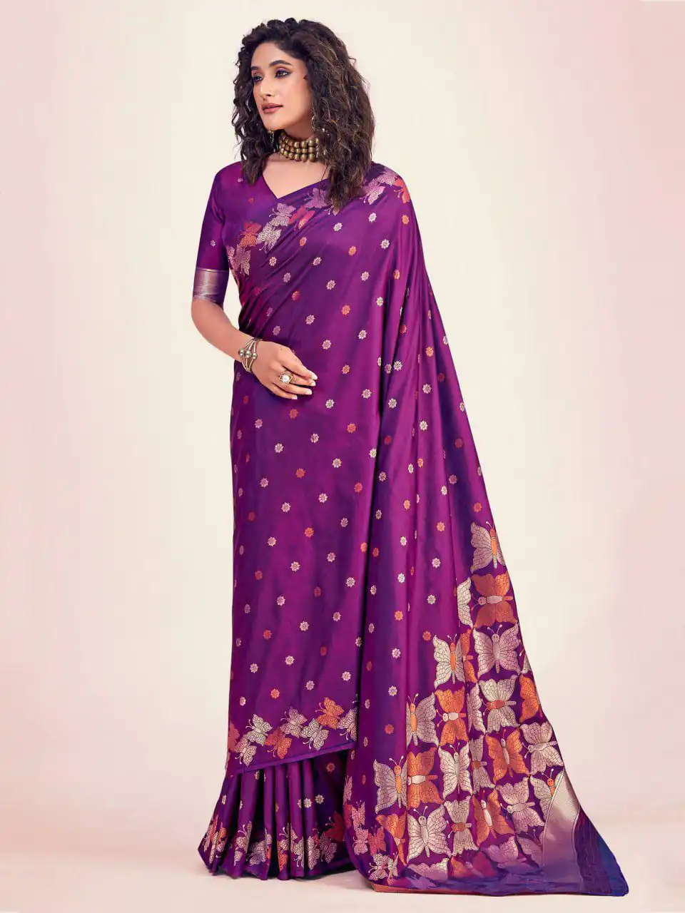 KPR 256 Purple in Soft Lichi Silk Lace Border & Lace Work Saree . Special Price ₹1449. Delivery 4-6 Working Days. Shop now. | Designer Sarees, Embroidered Sarees, Sarees, Bollywood Sarees, Creative Sarees, Ethnic Saree, Modern Digital sarees, Party Wear Sarees
