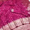 MB 1132 Rani Pink Banarasi silk Saree Perfect for Wedding, Party, Traditional Day, Lohri, Durga Puja – . Festive Deal ₹1849. Delivery 4-6 Working Days. | Designer Sarees, Embroidered Sarees, Sarees, Bollywood Sarees, Creative Sarees, Ethnic Saree, Modern Digital sarees, Party Wear Sarees