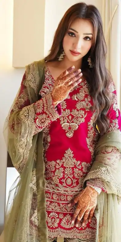 SR 1692 Red in Faux Georgette Bead Work & Embroidery Work Salwar Suit . Introductory Price ₹2099. Delivery 4-6 Working Days. Shop now. | Jump Suits, Salwar suit, Casual Suits, Creative suits, Designer Suits, Palazzo Suits, Party Wear Suits, Patiala Suits, Straight Suits