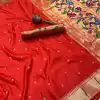 Red Pure Banarasi Silk Zari Work Saree