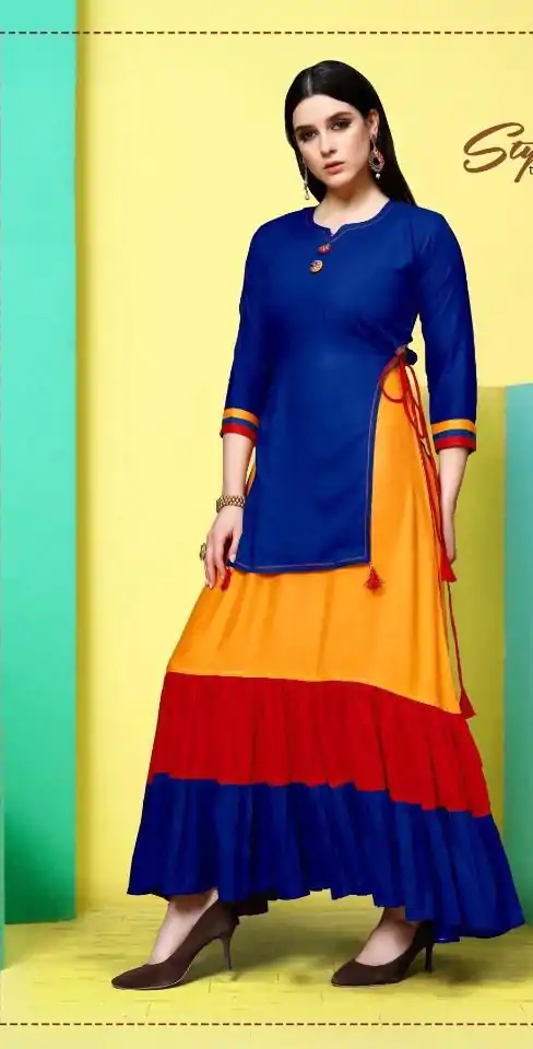 INLI Raas Royal Blue in Color 14 kg Rayon Designer Work Gown . Wedding, Party, Festive, Events Available at ₹1499 only. Delivery 4-6 Working Days. Shop now. | Jump Suits, Salwar suit, Casual Suits, Creative suits, Designer Suits, Palazzo Suits, Party Wear Suits, Patiala Suits, Straight Suits