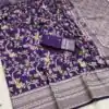MB 105 Royal Purple in Color Khaddi Pashmina Lace Work & Zari Work Saree . Special Price ₹1999. Delivery 4-6 Working Days. Shop now. | Designer Sarees, Embroidered Sarees, Sarees, Bollywood Sarees, Creative Sarees, Ethnic Saree, Modern Digital sarees, Party Wear Sarees