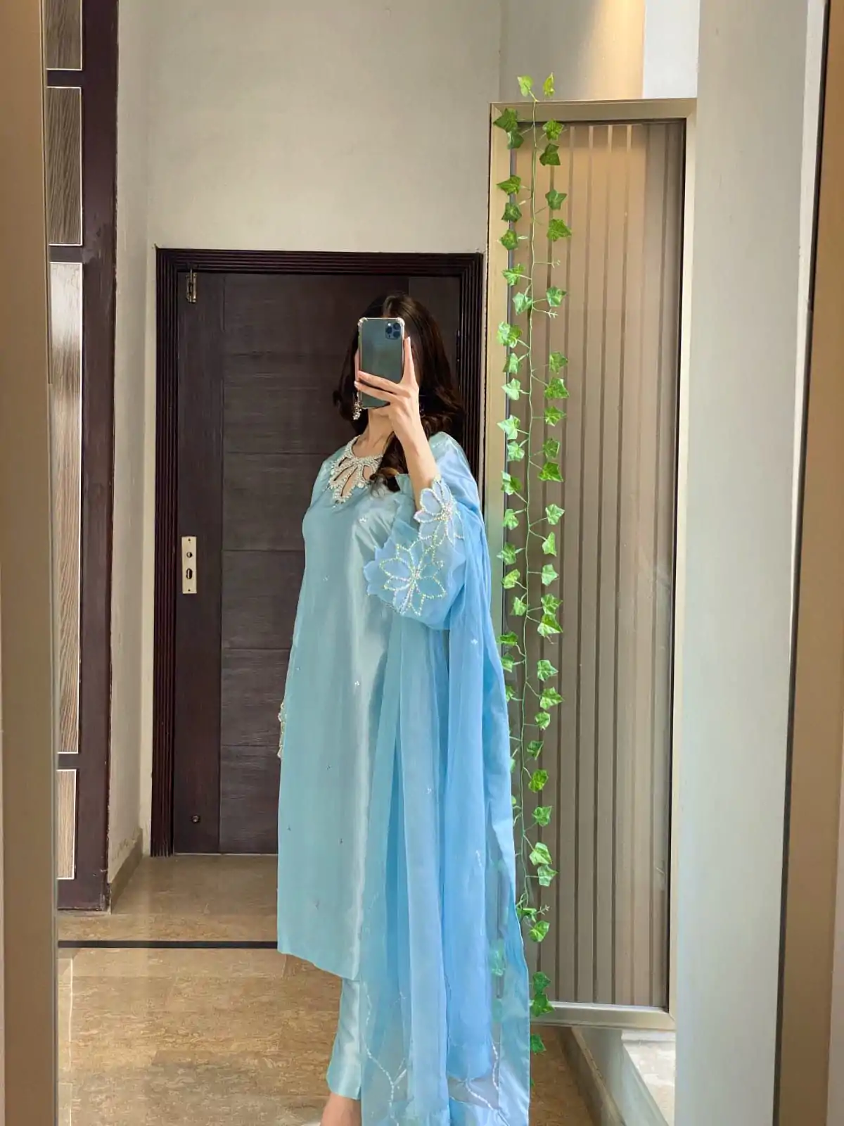 LG 1953 Sky Blue Moss Satin Salwar Suit with Embroidery Work & Bead Work. Now at just ₹1999. Delivery 4-6 Working Days. Shop now. | Jump Suits, Salwar suit, Casual Suits, Creative suits, Designer Suits, Palazzo Suits, Party Wear Suits, Patiala Suits, Straight Suits