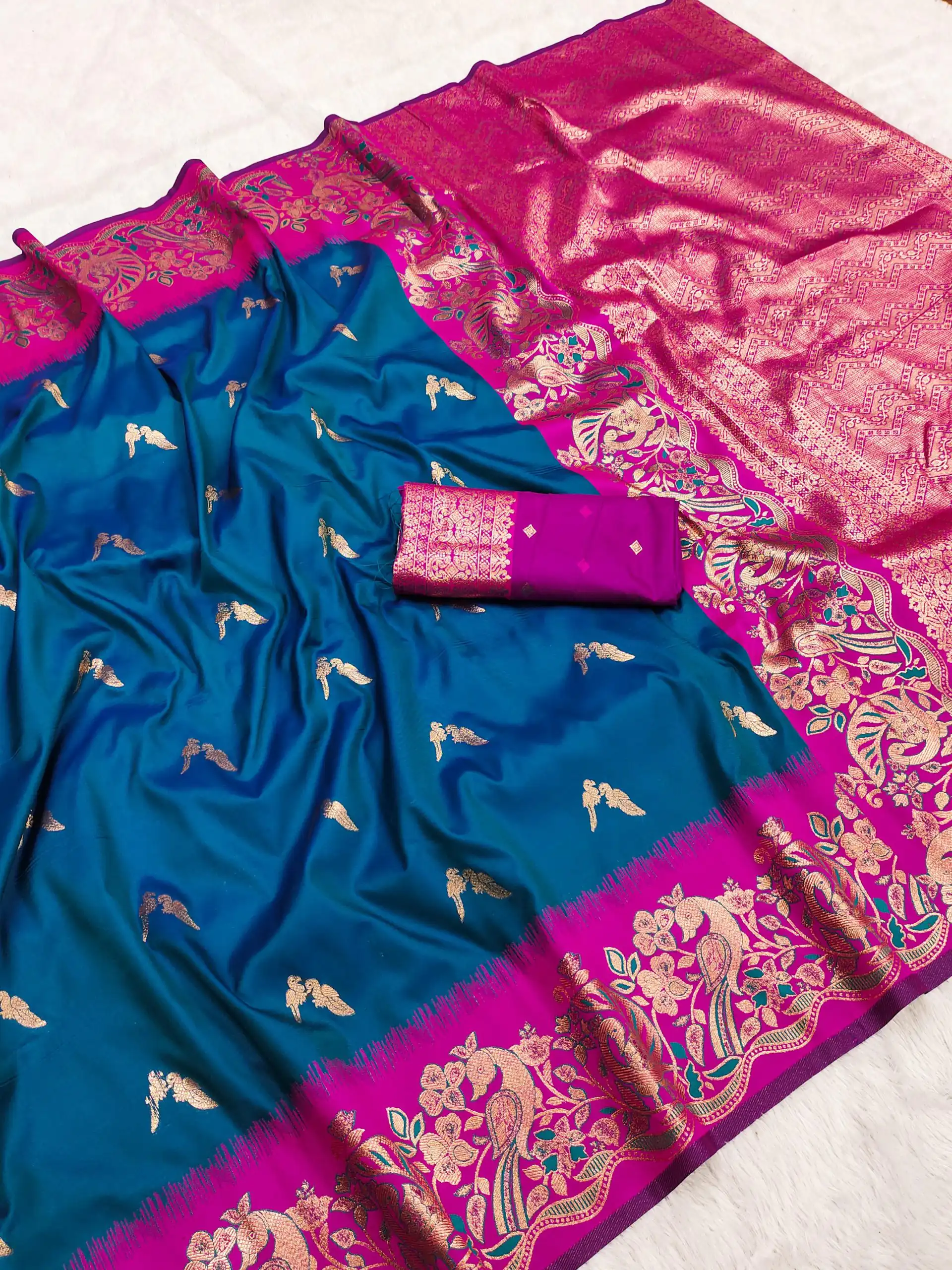 MB 3308 Teal Banarasi Silk Saree Perfect for Wedding, Party, Holi, Reception, Raksha Bandhan – . Special Price ₹1999. Delivery 4-6 Working Days. Shop n | Designer Sarees, Embroidered Sarees, Sarees, Bollywood Sarees, Creative Sarees, Ethnic Saree, Modern Digital sarees, Party Wear Sarees