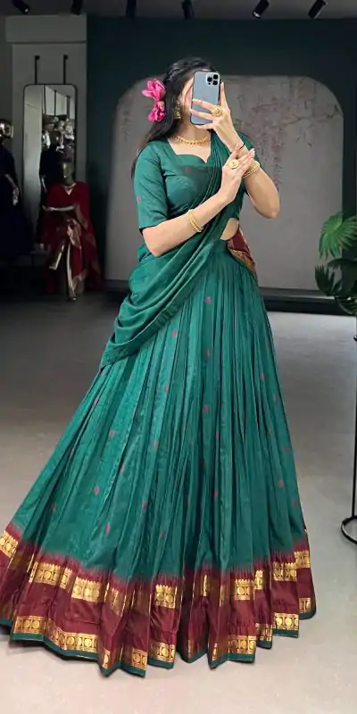 LNB 1904 Teal Color Pure Chanderi with Zari Work Lehenga Choli . Affordable Price ₹1999. Delivery 4-6 Working Days. Shop now. | Lehenga, Bollywood Lehenga, Creative Lehenga, Designer Lehenga, Embroidered Lehenga, Party Wear Lehenga