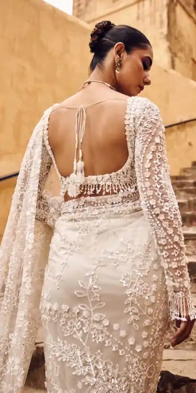 DF 3438 White Butterfly Net Saree with Sequins Work & Embroidery Work. Introductory Price ₹1799. Delivery 4-6 Working Days. Shop now. | Designer Sarees, Embroidered Sarees, Sarees, Bollywood Sarees, Creative Sarees, Ethnic Saree, Modern Digital sarees, Party Wear Sarees