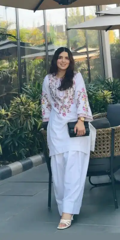 SRK 5272 White Natural Crep Silk with Embroidery Work Salwar Suit . Affordable Price ₹1799. Delivery 4-6 Working Days. Shop now. | Jump Suits, Salwar suit, Casual Suits, Creative suits, Designer Suits, Palazzo Suits, Party Wear Suits, Patiala Suits, Straight Suits