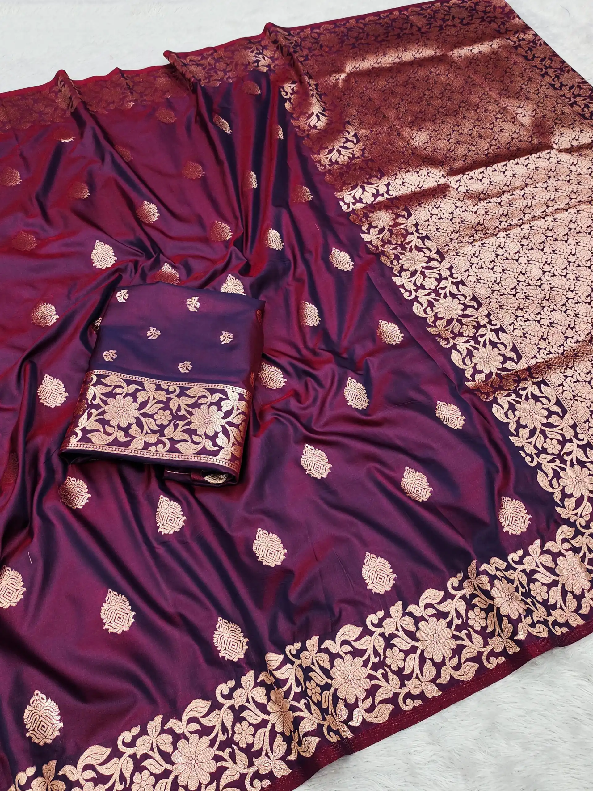 MB 1133 Wine in Banarasi Silk Lace Work & Zari Work Saree . Introductory Price ₹1849. Delivery 4-6 Working Days. Shop now. | Designer Sarees, Embroidered Sarees, Sarees, Bollywood Sarees, Creative Sarees, Ethnic Saree, Modern Digital sarees, Party Wear Sarees